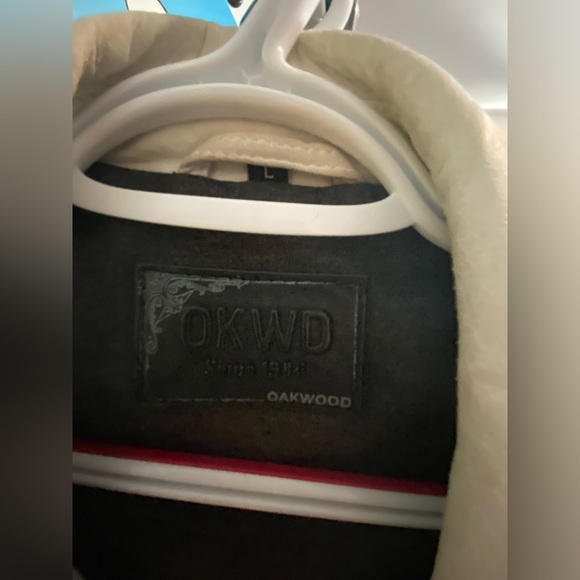 Oakwood Manteau de cuir blanc - Picture 2 of 5